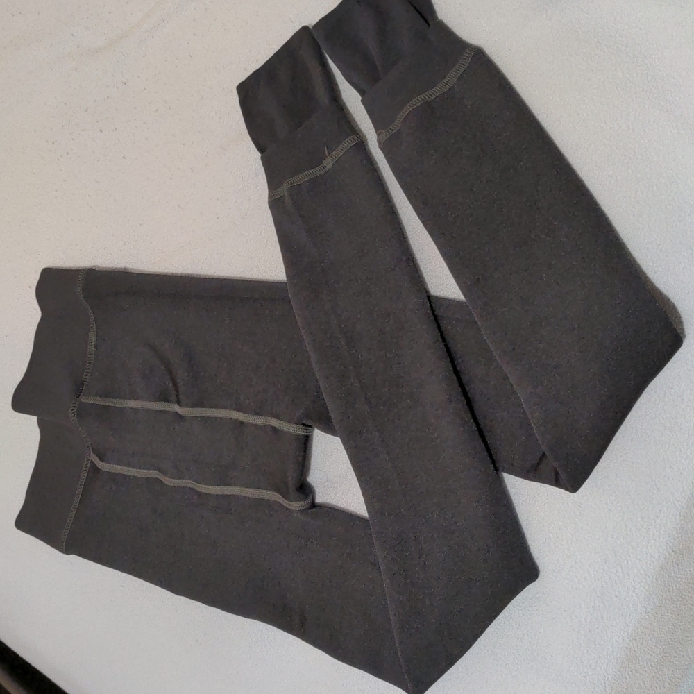Navy Blue Fleece Leggings (OS)